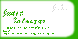 judit koloszar business card